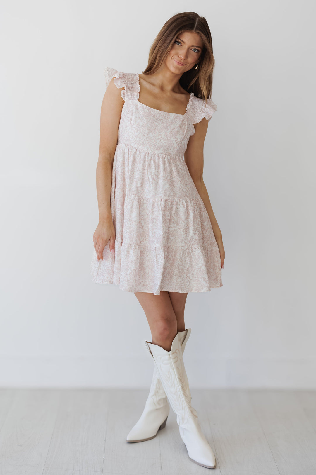 Jordan Mini Dress - Antique Rose
