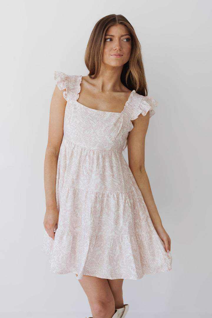 Jordan Mini Dress - Antique Rose
