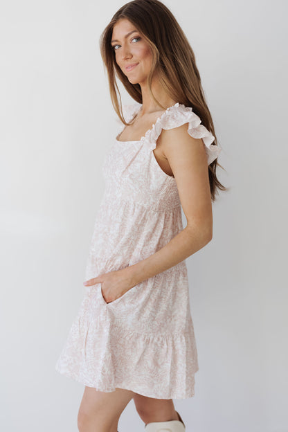 Jordan Mini Dress - Antique Rose