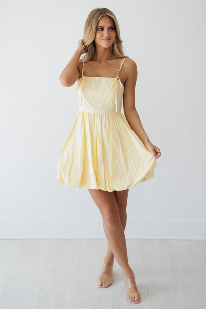 Kenley Mini Dress - Butter Yellow