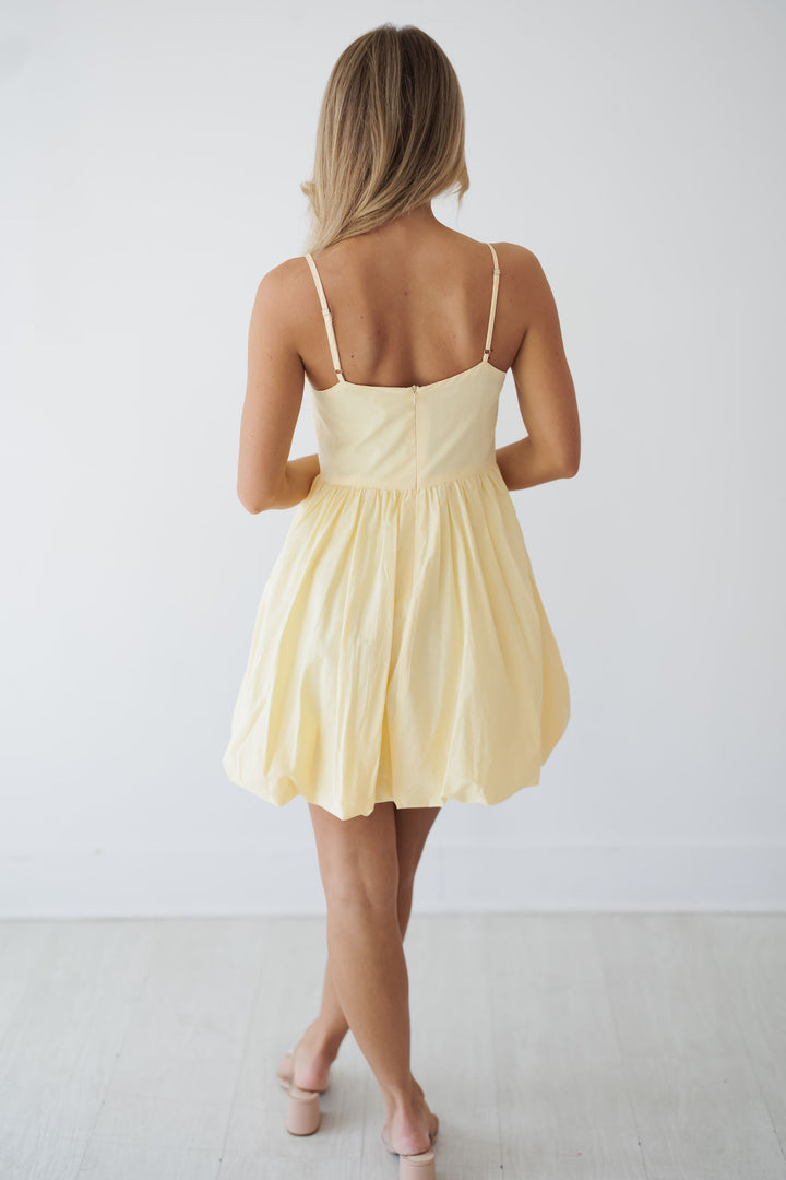 Kenley Mini Dress - Butter Yellow
