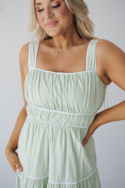 Caroline Dress - Sage