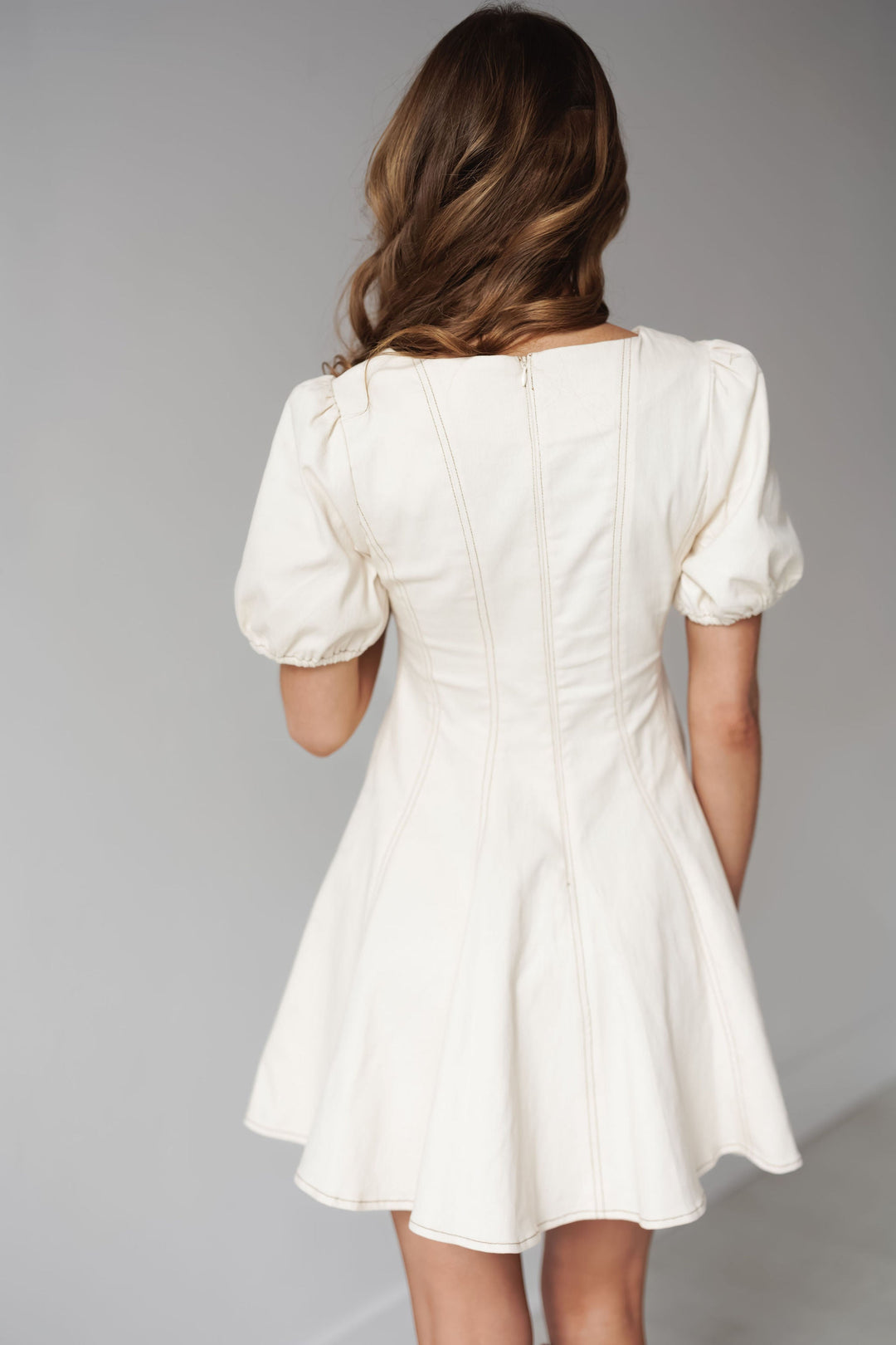 Rachel Mini Dress - Cream