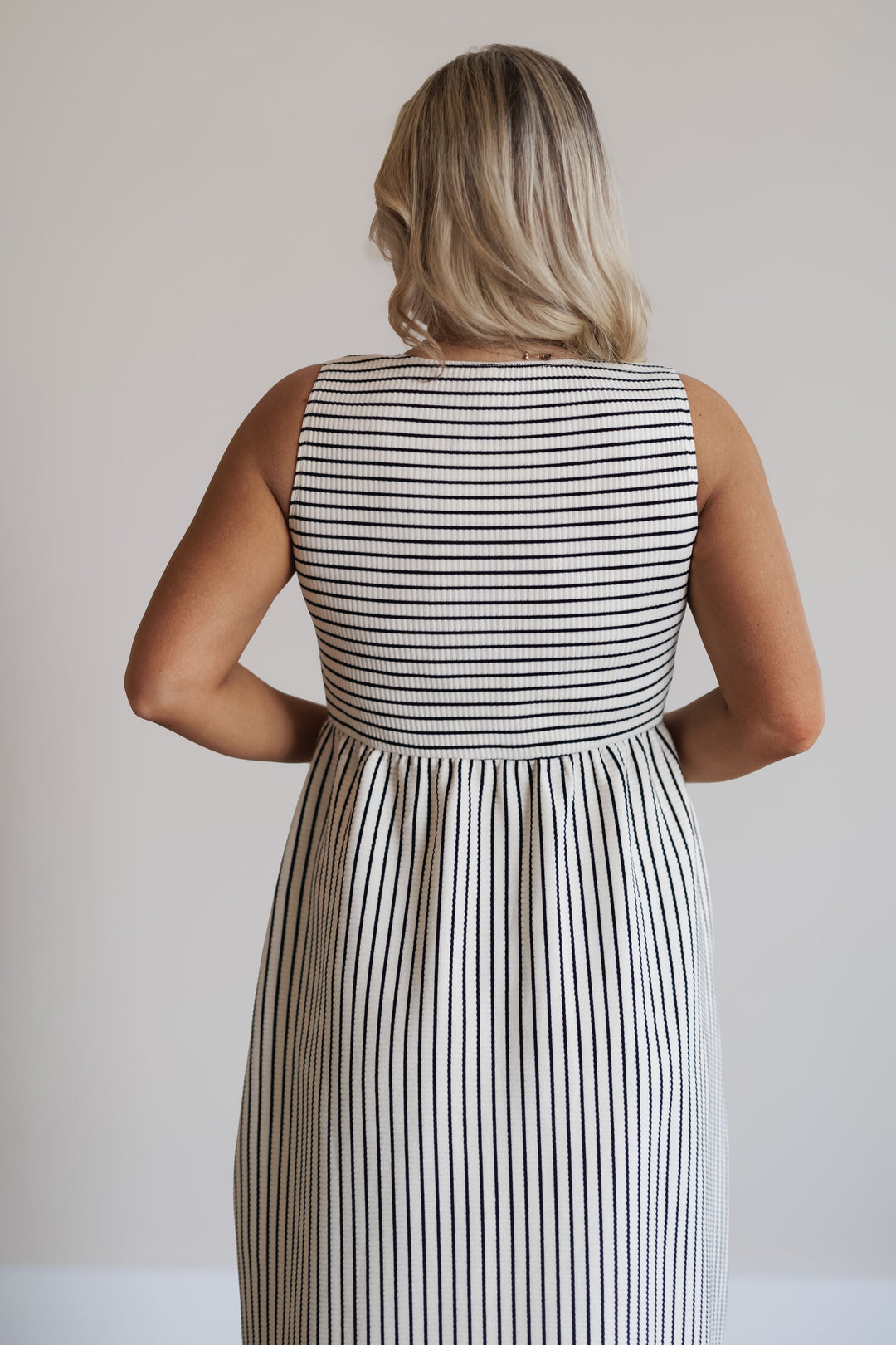 Brynlee Dress - Black/Cream