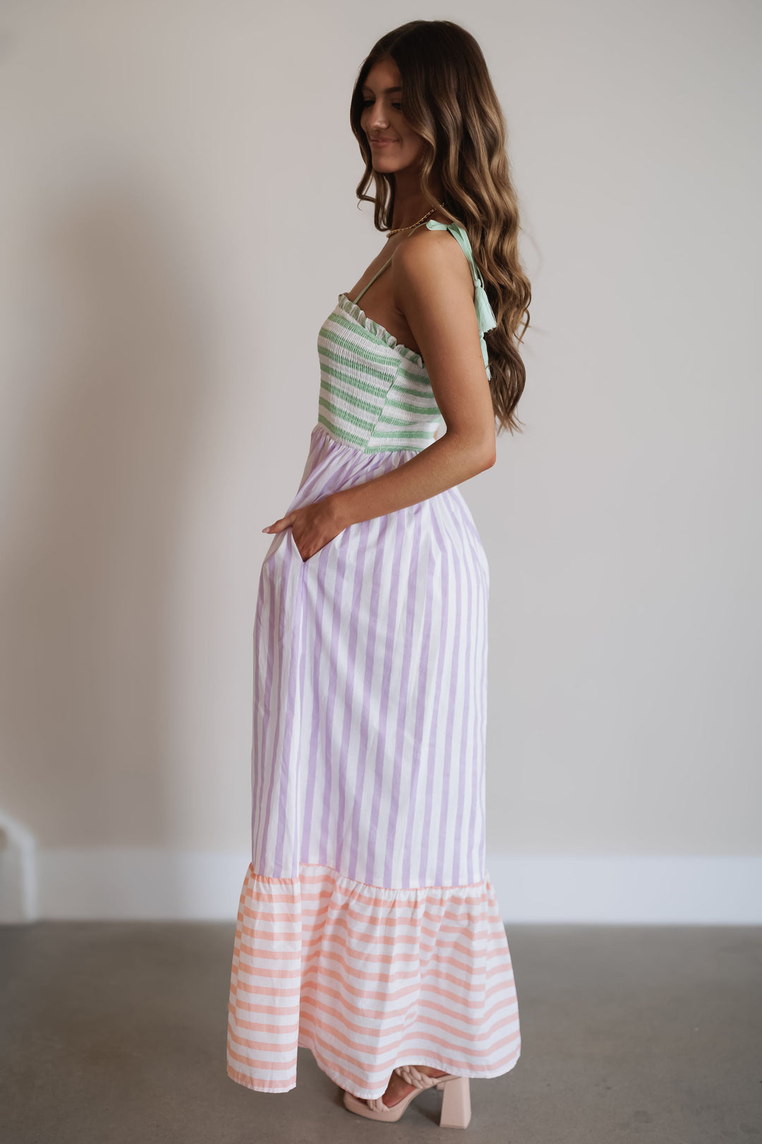 Sherbet Maxi Dress - Lavender Multi