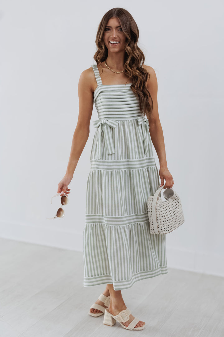 Athena Dress - Olive