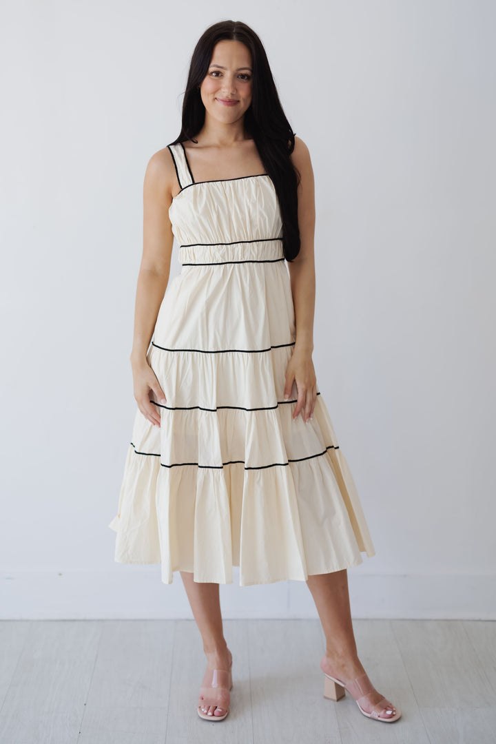 Caroline Dress - Eggshell