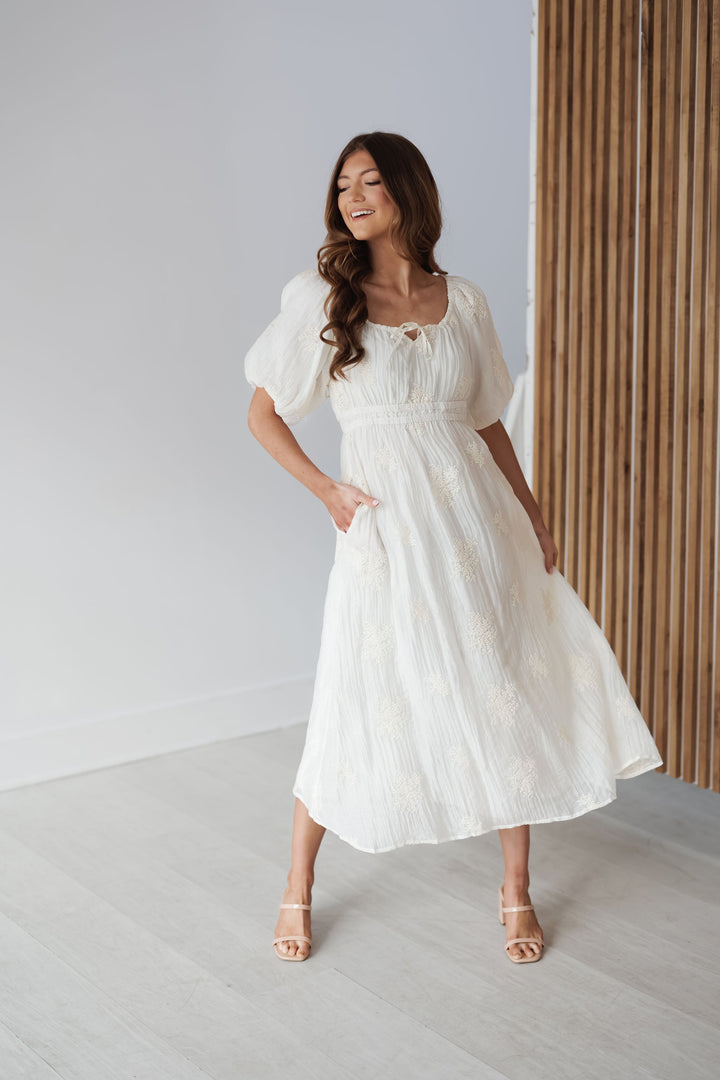 Iris Dress - Ivory