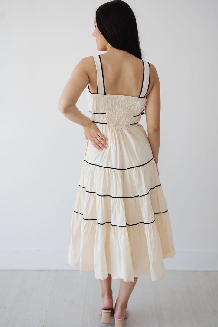 Caroline Dress - Eggshell