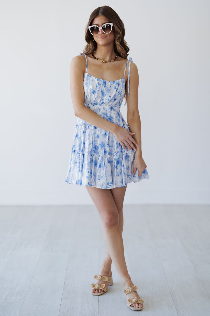 Mckenna Mini Dress - Blue