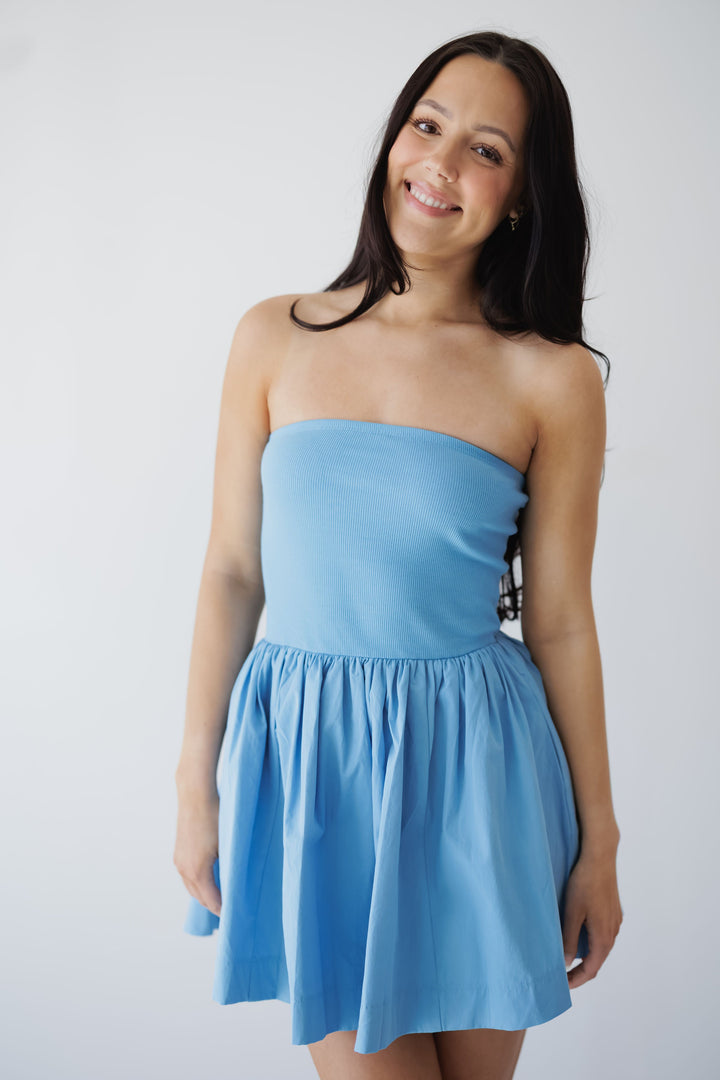Sheila Mini Dress - Blue