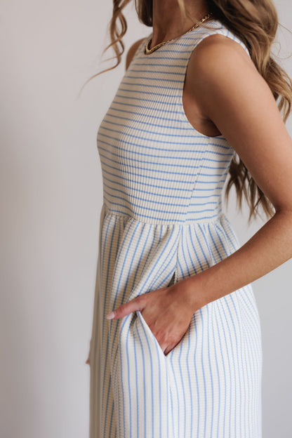 Vestido Brynlee - Cielo/Crema
