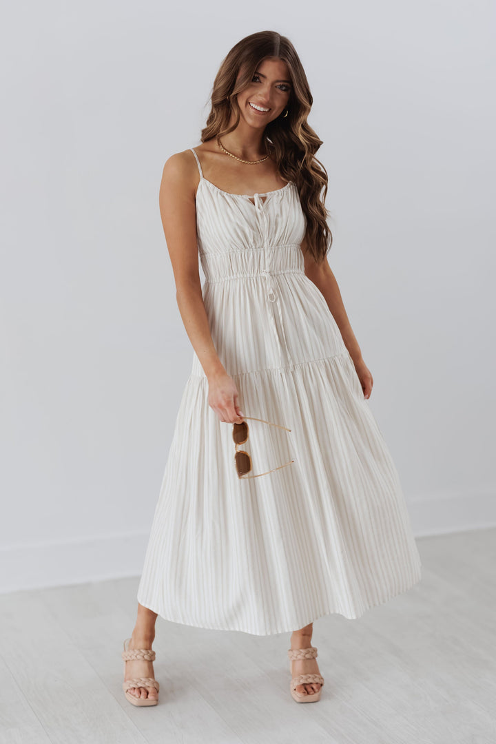 Addison Dress - Taupe