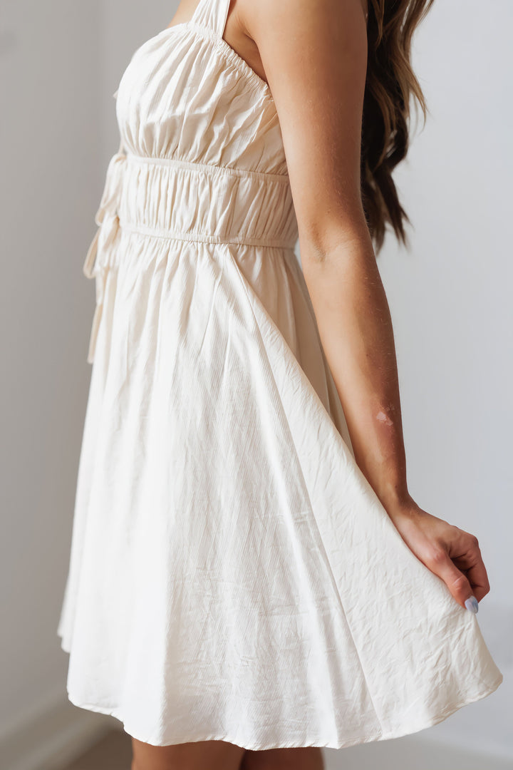 Kelly Mini Dress - Light Khaki