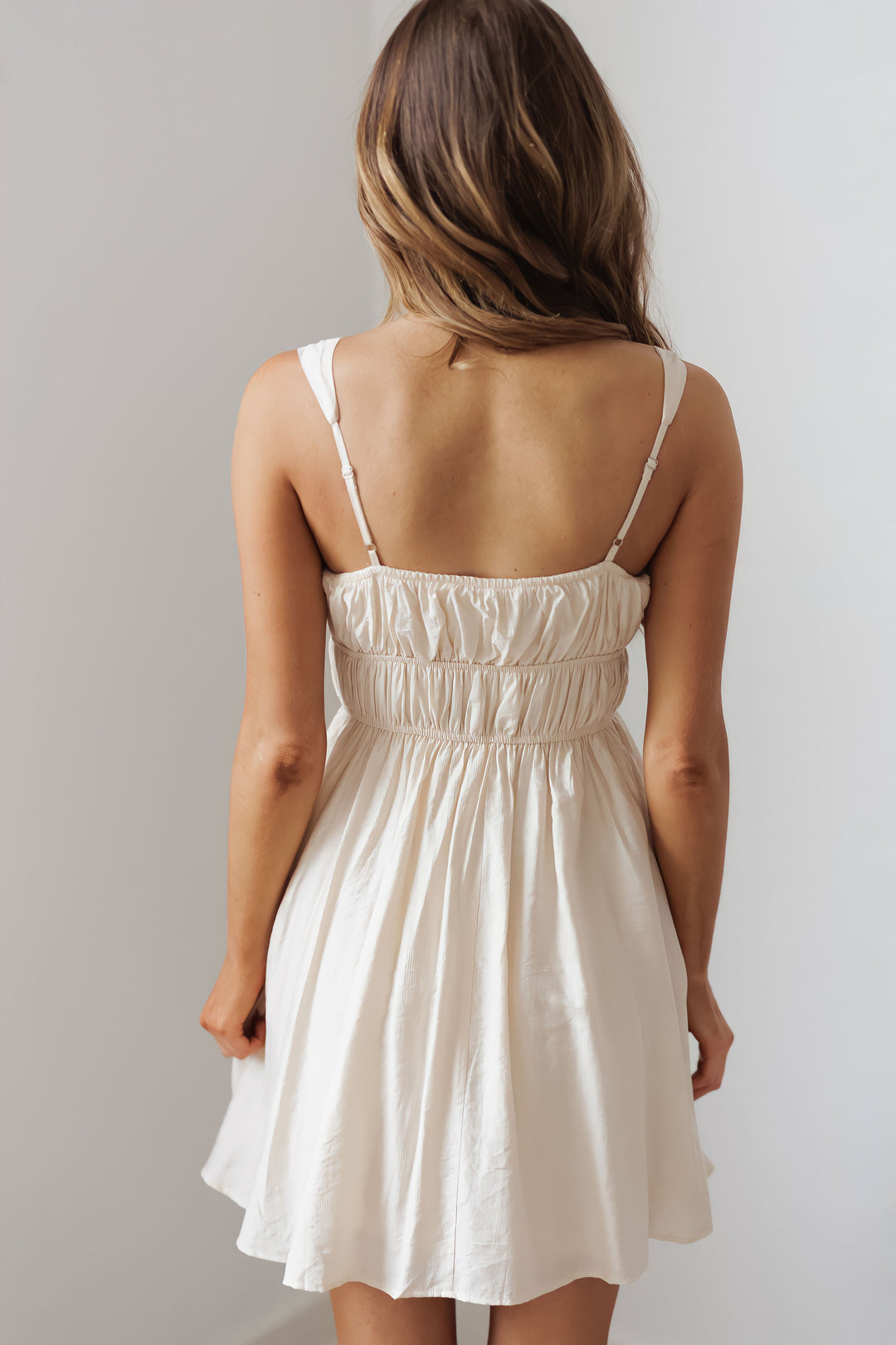 Kelly Mini Dress - Light Khaki