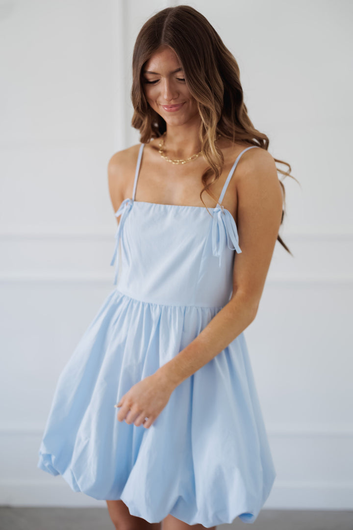 Kenley Mini Dress - Powder Blue