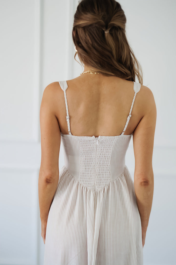 Lainey Dress - Light Taupe