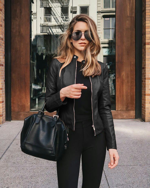 Amy | Elegant Leather Jacket