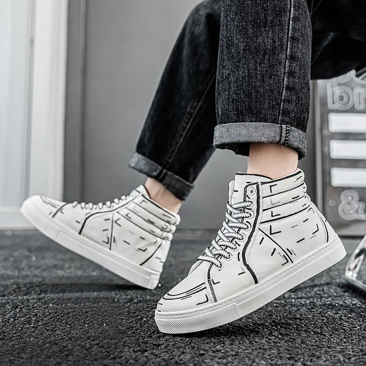 Hype Sketch Canvas Sneakers