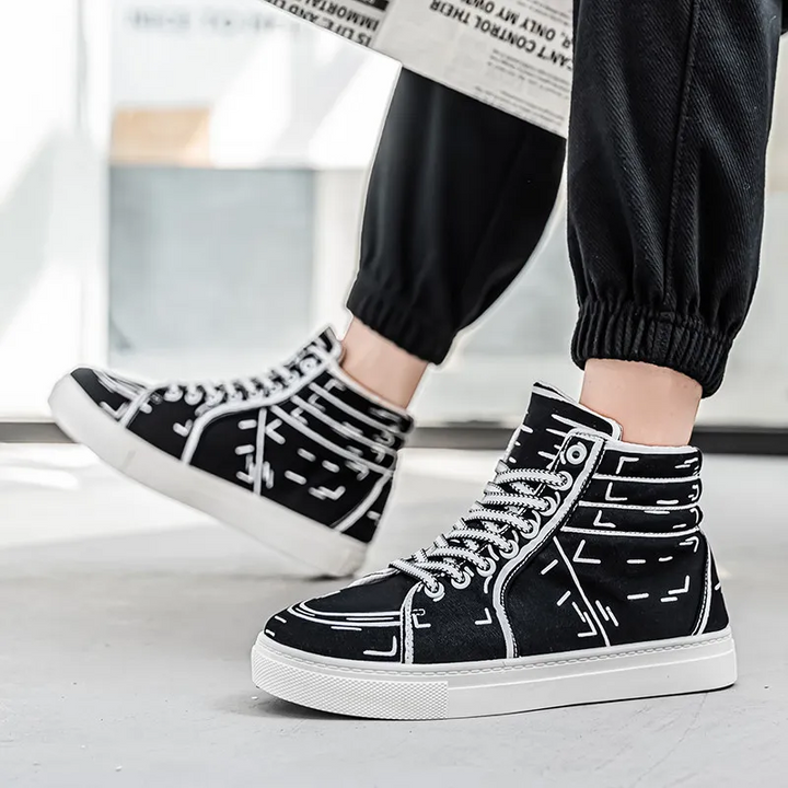 Hype Sketch Canvas Sneakers
