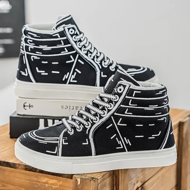 Hype Sketch Canvas Sneakers