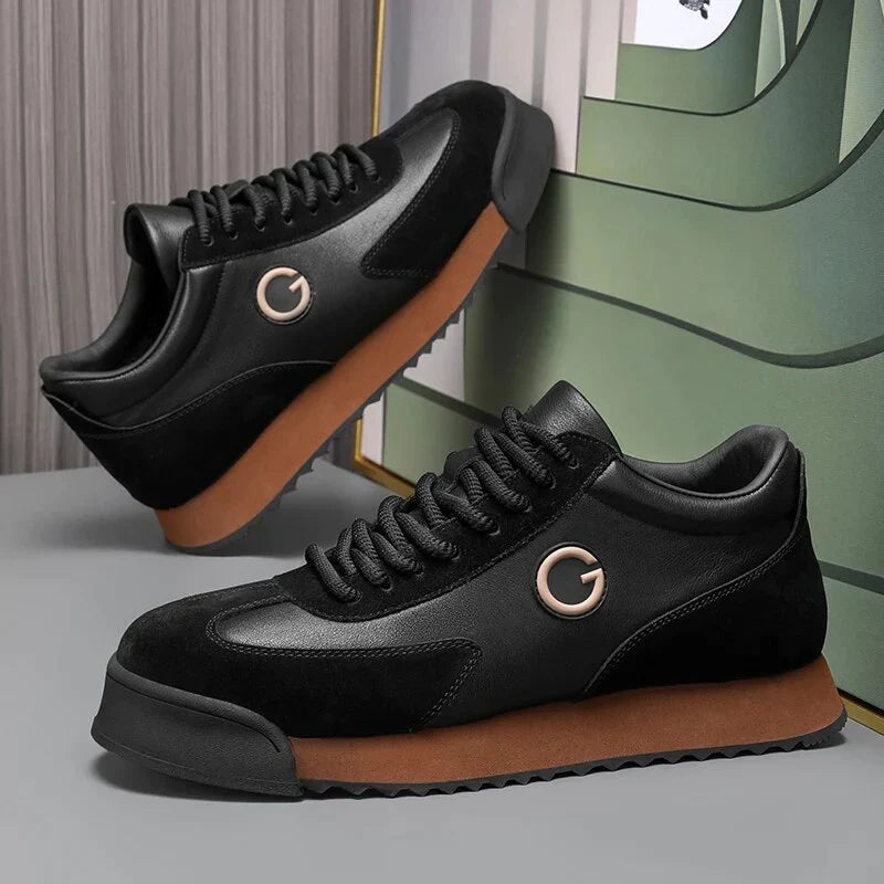 Giovanni Nero Leather Shoes