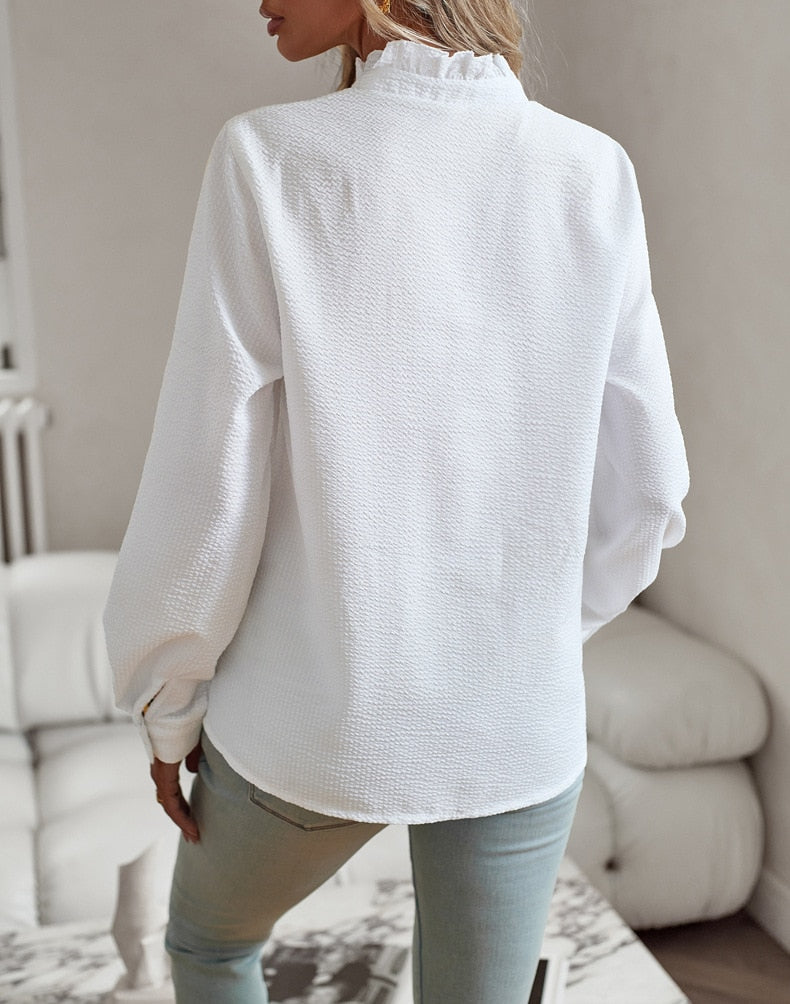 MARLEY | ELEGANTLY DESIGNED BLOUSE WITH LONG SLEEVES