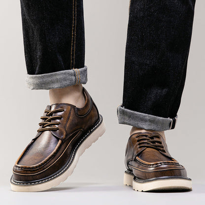 Zapatos Derby de piel auténtica