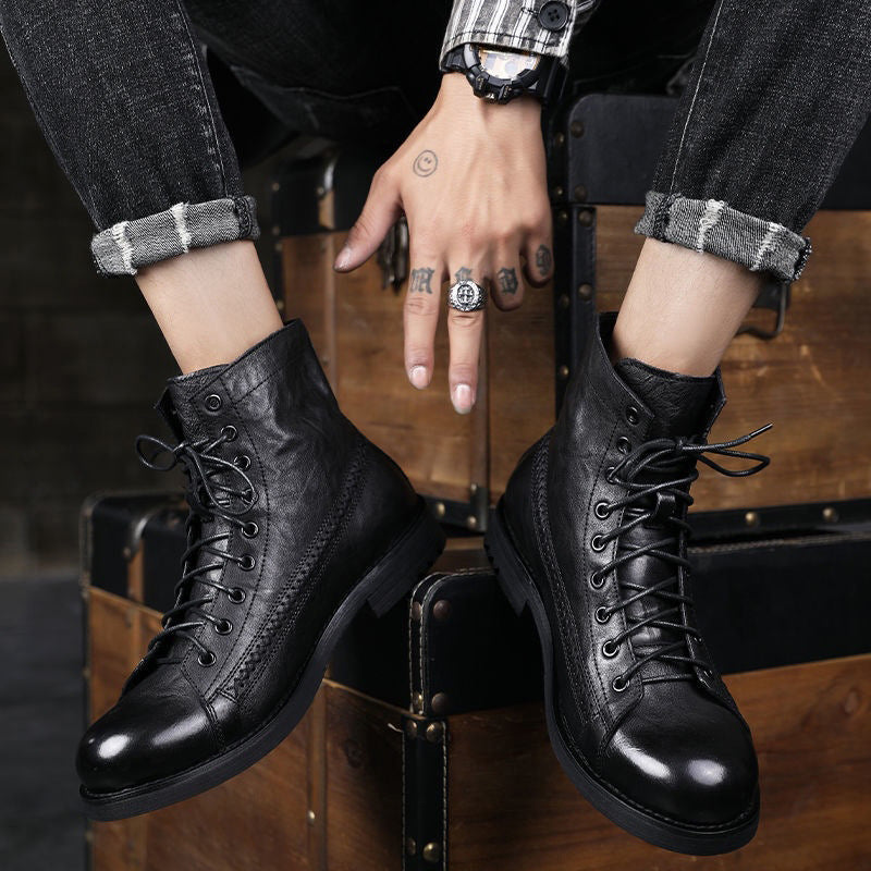 Botas de piel auténtica Torreto