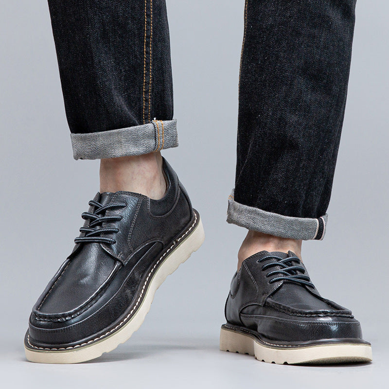 Zapatos Derby de piel auténtica