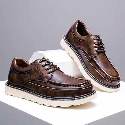 Zapatos Derby de piel auténtica