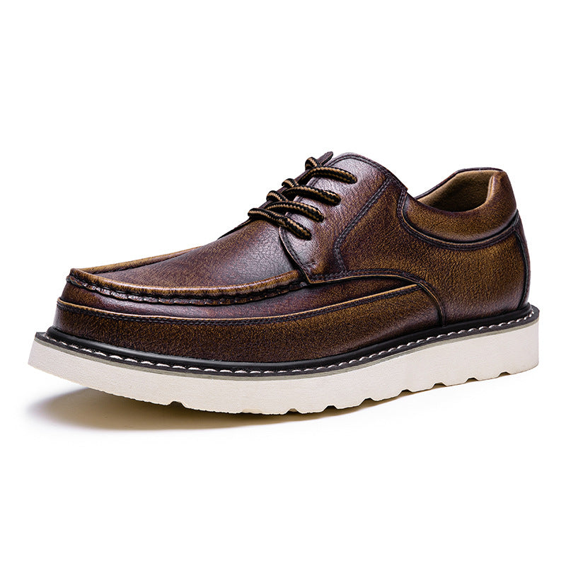 Zapatos Derby de piel auténtica