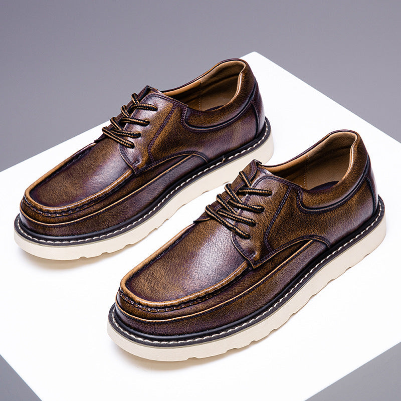 Zapatos Derby de piel auténtica