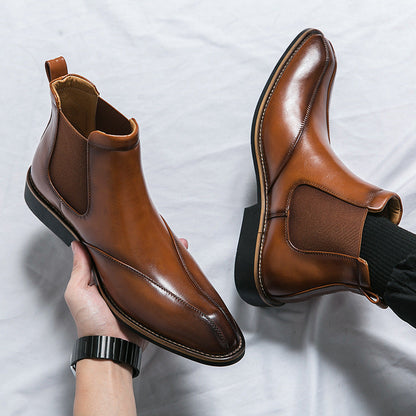 Botas Chelsea de piel auténtica de Toronto