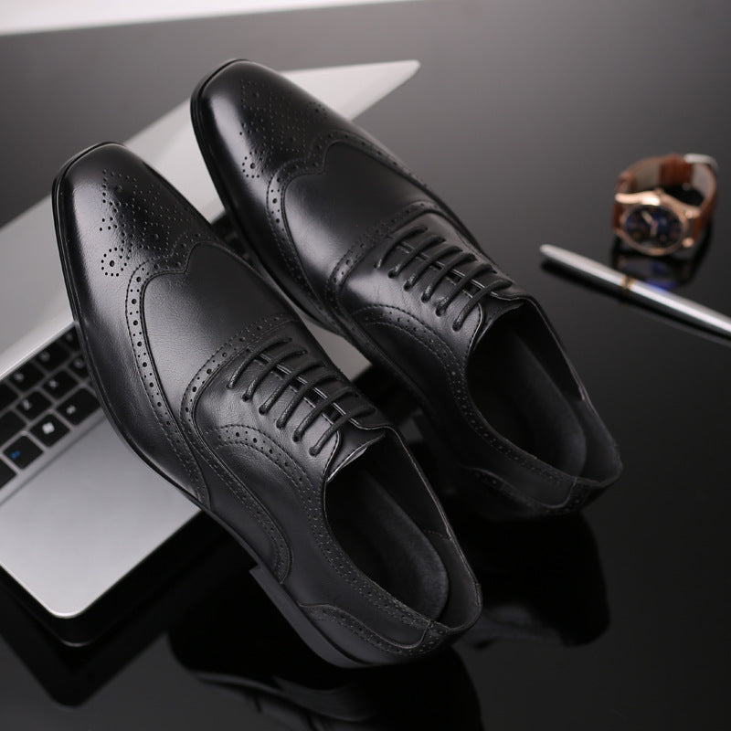 Zapatos de vestir brogue de cuero Oxford