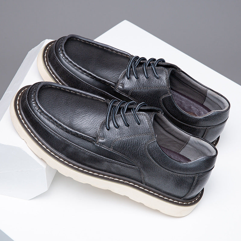 Zapatos Derby de piel auténtica