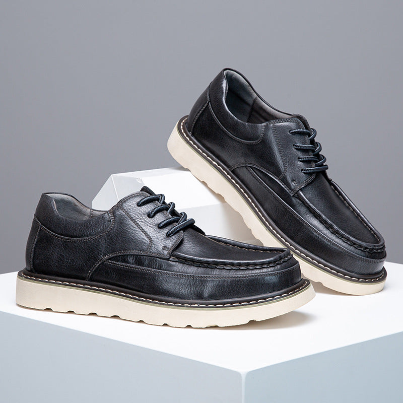 Zapatos Derby de piel auténtica