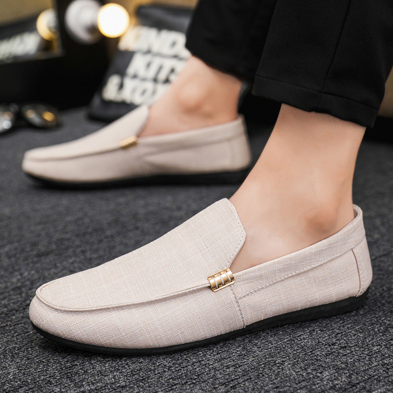 Mocasines de lona Pelle Italiana