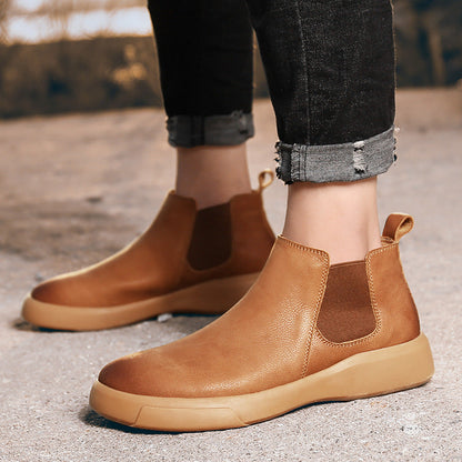 Botas Chelsea de piel de prado