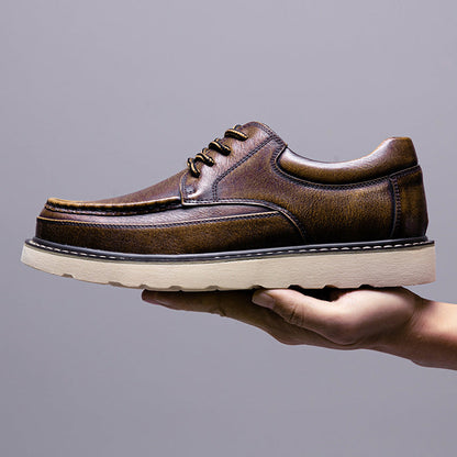 Zapatos Derby de piel auténtica