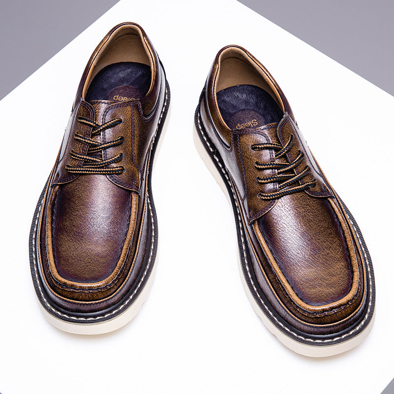 Zapatos Derby de piel auténtica