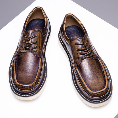 Zapatos Derby de piel auténtica