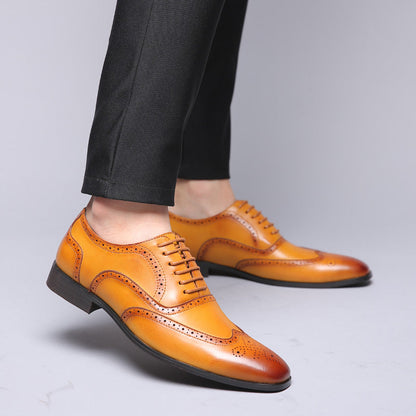 Zapatos de vestir brogue de cuero Oxford
