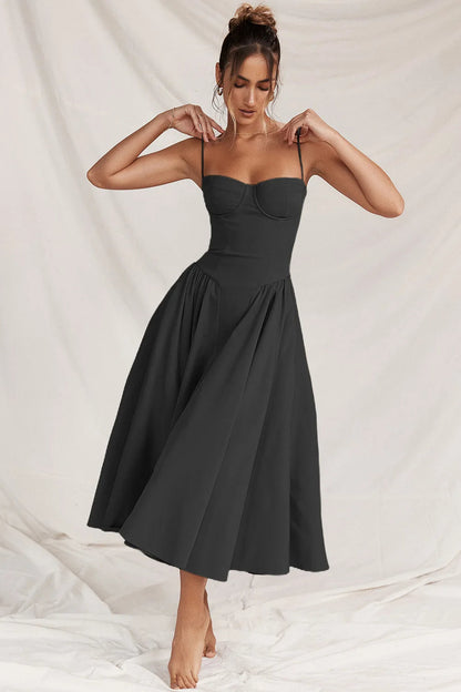 The Sleek Backless Sling Dress