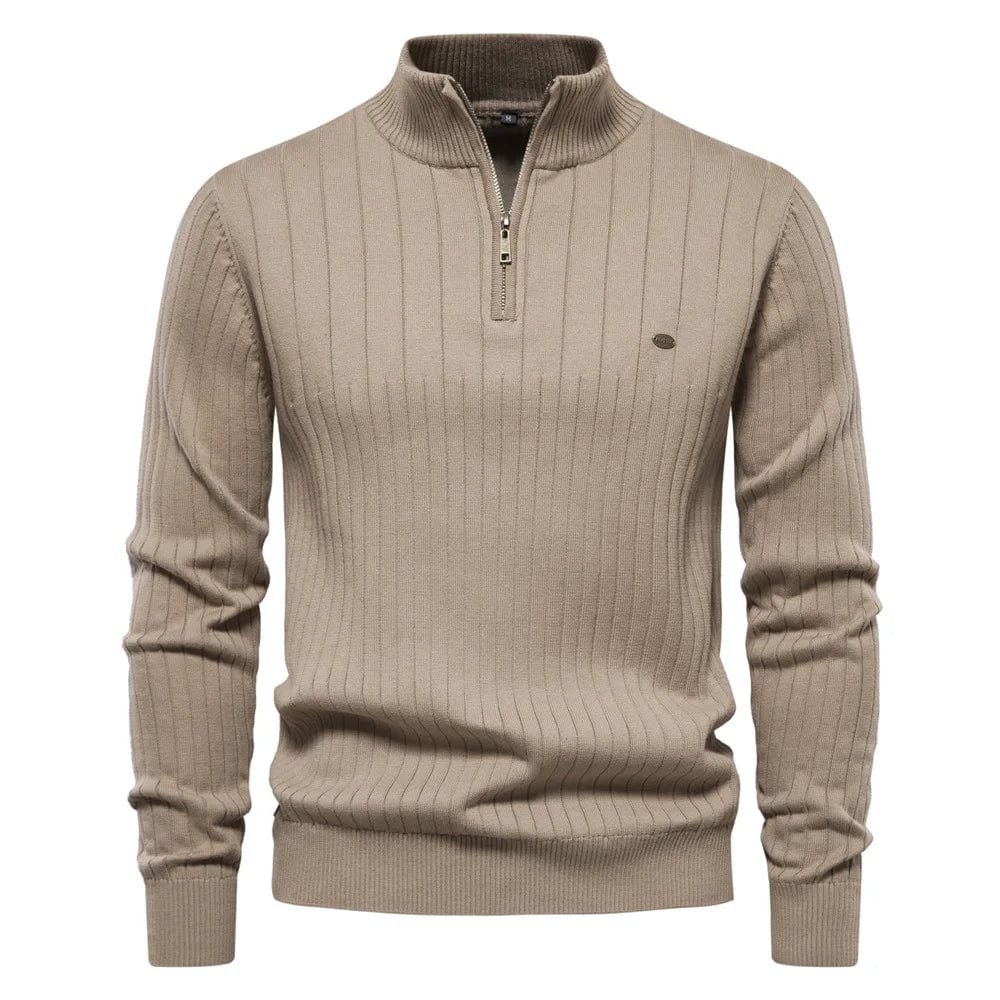 Nicolas | Casual zip jumper with stand-up collar