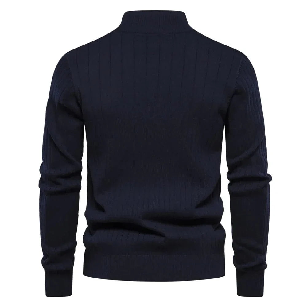 Nicolas | Casual zip jumper with stand-up collar