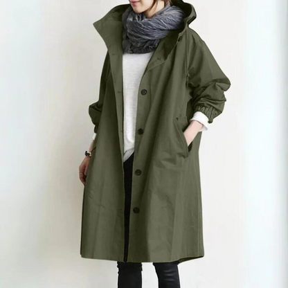 Freya - Stylish Windbreaker Trenchcoat