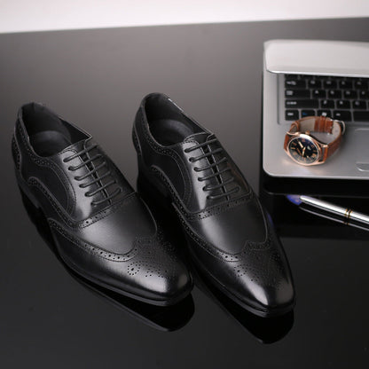Zapatos de vestir brogue de cuero Oxford