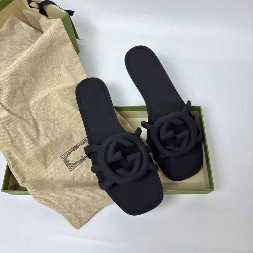 Interlocking G Cut-Out Slide Women Sandals