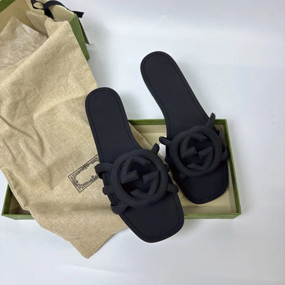Interlocking G Cut-Out Slide Women Sandals